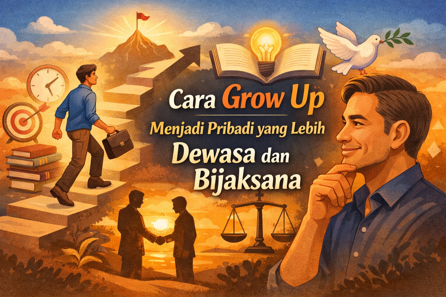 Cara Grow Up Menjadi Pribadi yang Lebih Dewasa dan Bijaksana