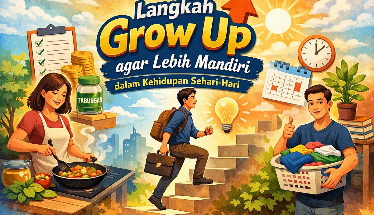 Langkah Grow Up agar Lebih Mandiri dalam Kehidupan Sehari-Hari