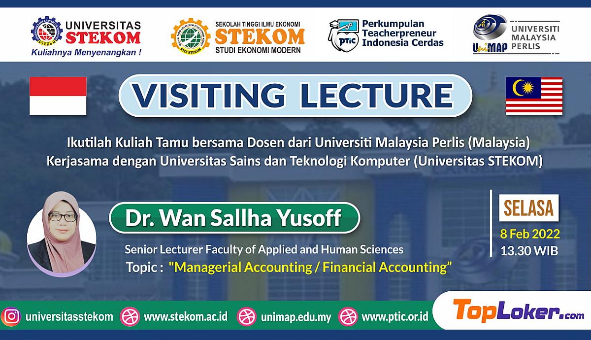 VISITING LECTURE ''Managerial Accounting/Financial Accounting''