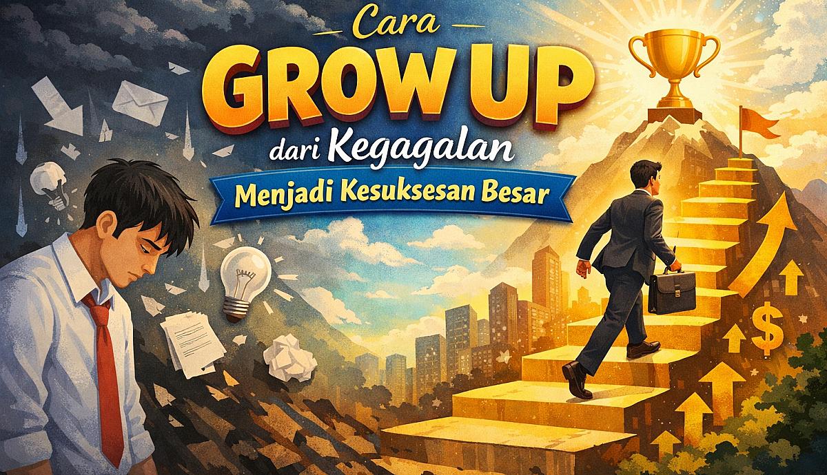 Cara Grow Up dari Kegagalan Menjadi Kesuksesan Besar