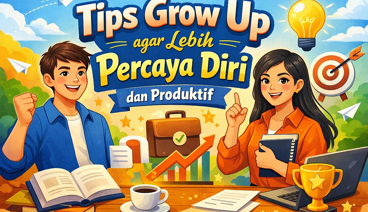 Tips Grow Up agar Lebih Percaya Diri dan Produktif