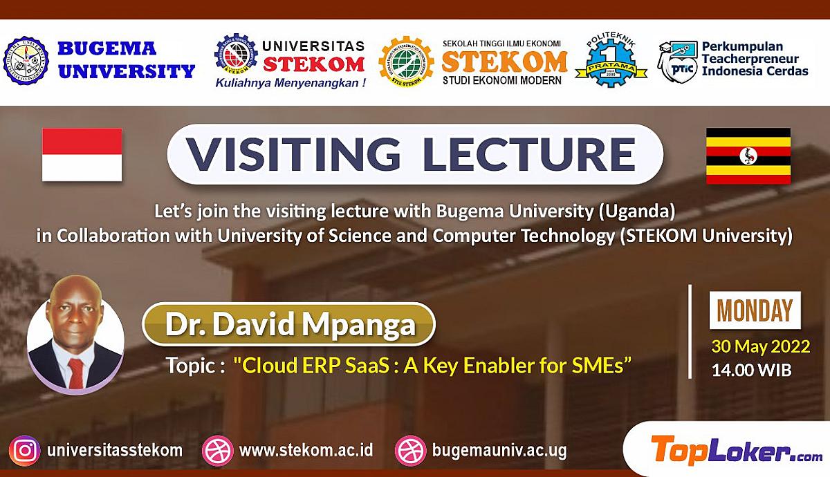 VISITING LECTURE ''Cloud ERP SaaS : A Key Enabler for SMEs''