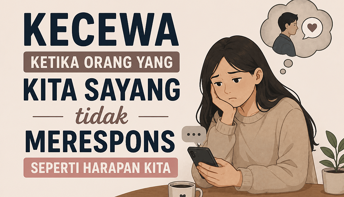 Kecewa Ketika Orang yang Kita Sayang Tidak Merespons Seperti Harapan Kita