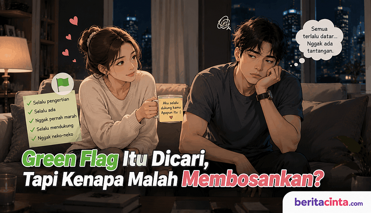 Green Flag Itu Dicari, Tapi Kenapa Malah Membosankan?