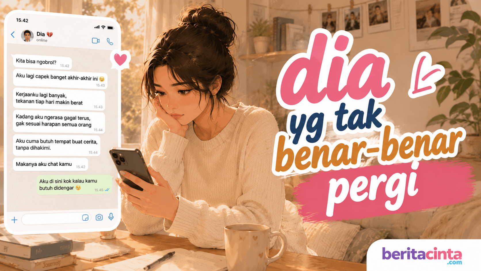 Mantanku Masih Menjadikanku Tempat Bercerita, Tapi Aku Sudah Benar-Benar Selesai