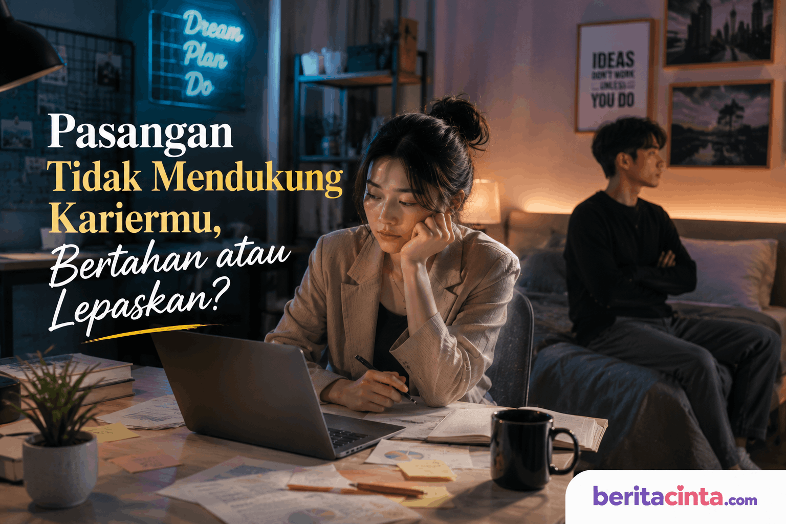 Pasangan Tidak Mendukung Kariermu, Bertahan atau Lepaskan?