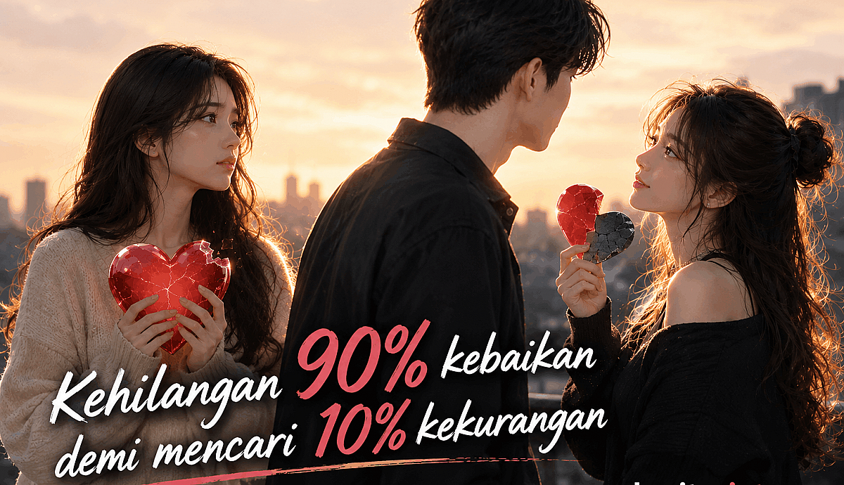 Kehilangan 90% kebaikan demi mencari 10% kekurangan