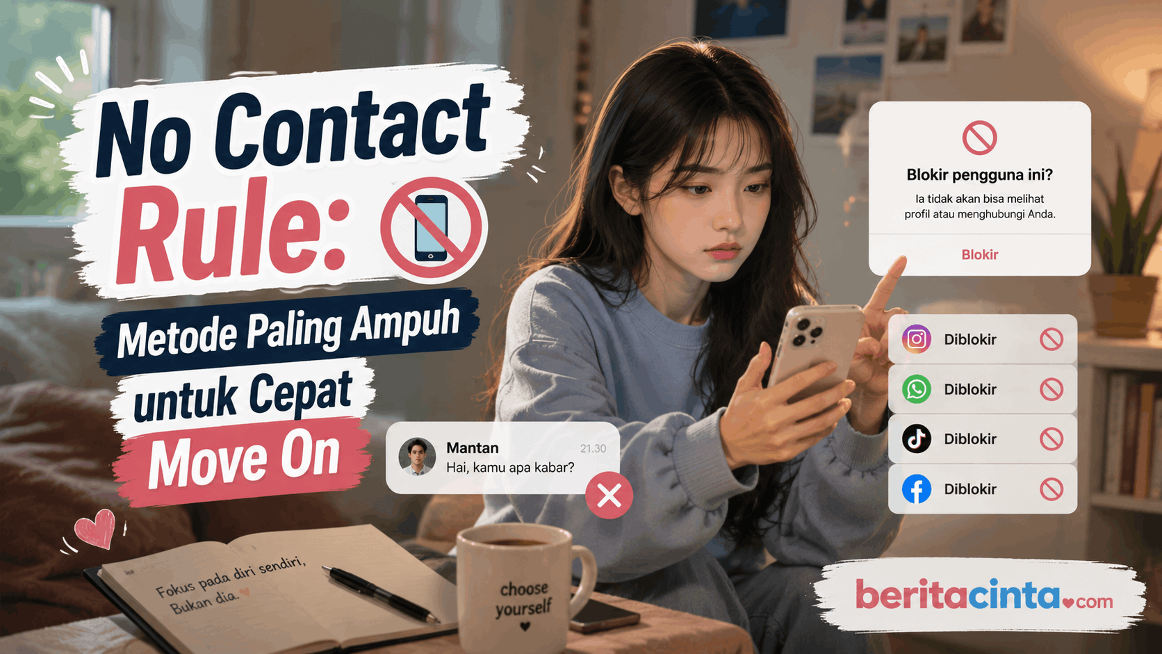 No Contact Rule: Metode Paling Ampuh untuk Cepat Move On