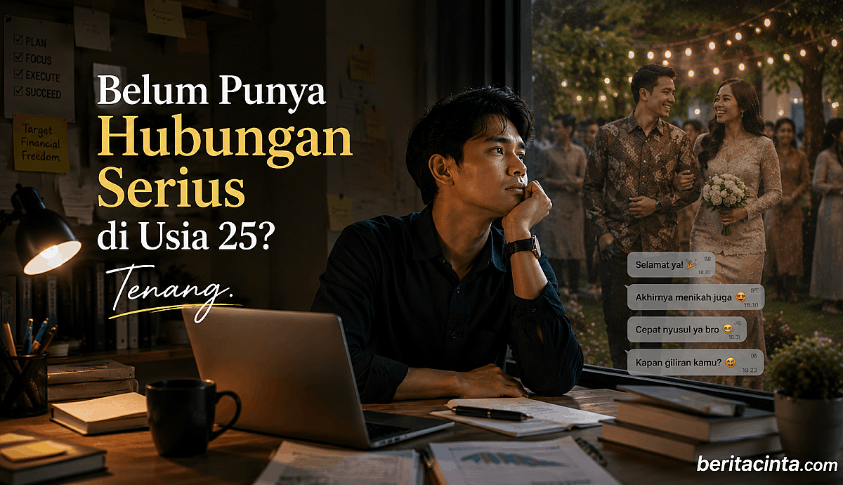 Belum Punya Hubungan Serius di Usia 25? Tenang, Kamu Tidak Sedang Tertinggal dari Siapa Pun