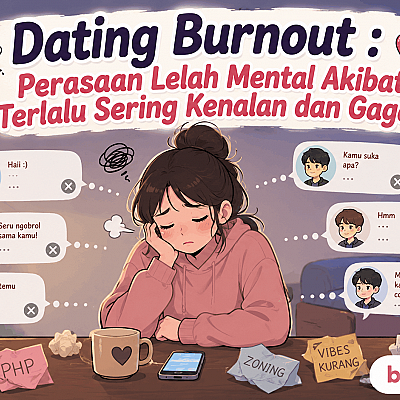 Dating Burnout : Perasaan Lelah Mental Akibat Terlalu Sering Kenalan dan Gagal