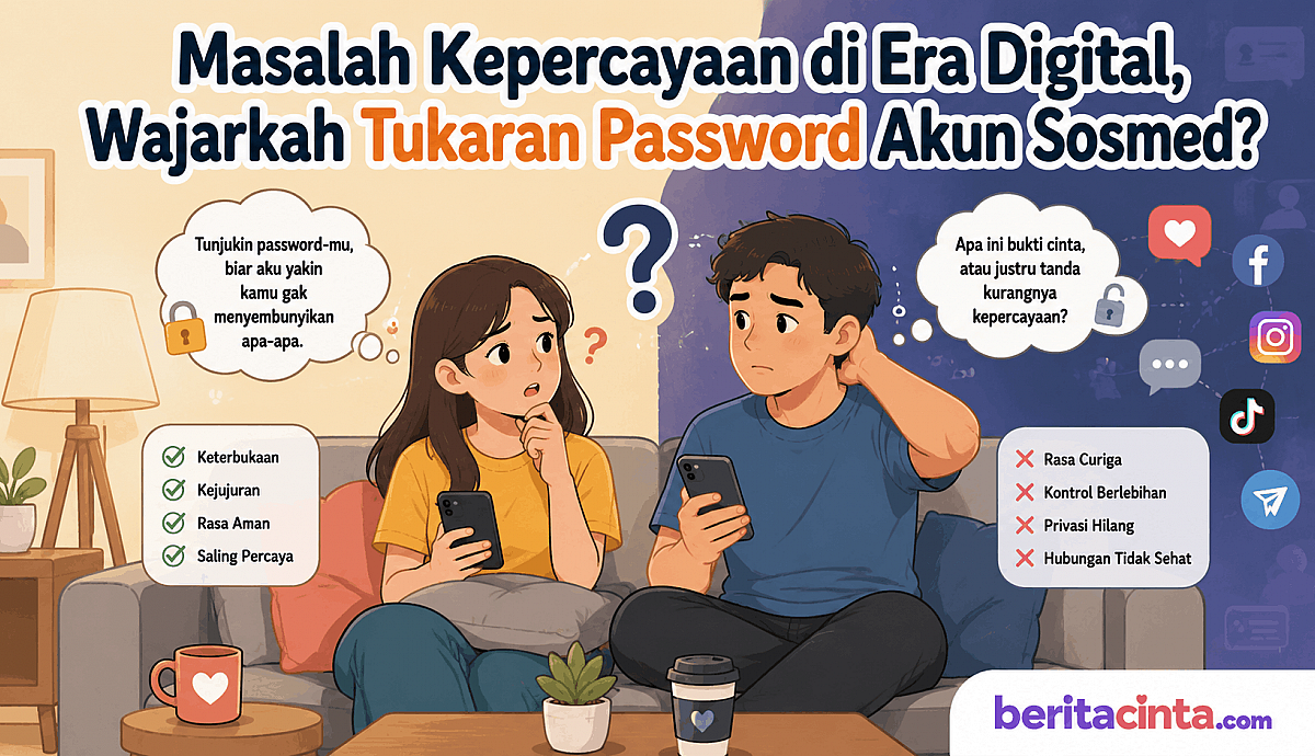 Masalah Kepercayaan di Era Digital, Wajarkah Tukaran Password Akun Sosmed?