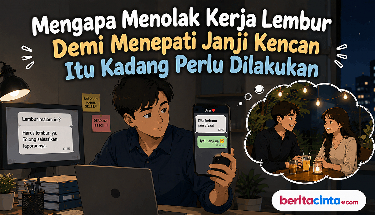 Mengapa Menolak Kerja Lembur Demi Menepati Janji Kencan Itu Kadang Perlu Dilakukan