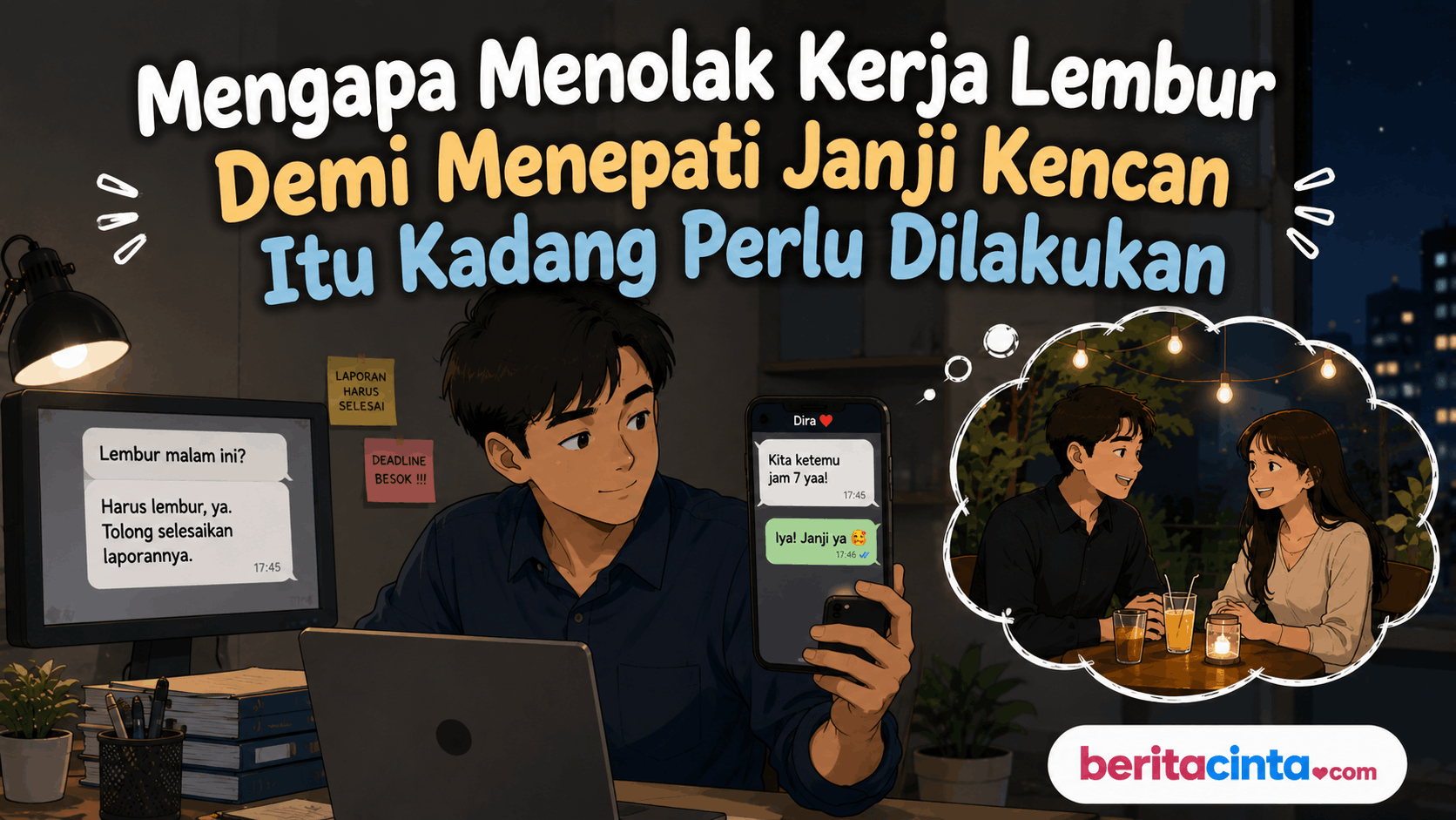 Mengapa Menolak Kerja Lembur Demi Menepati Janji Kencan Itu Kadang Perlu Dilakukan