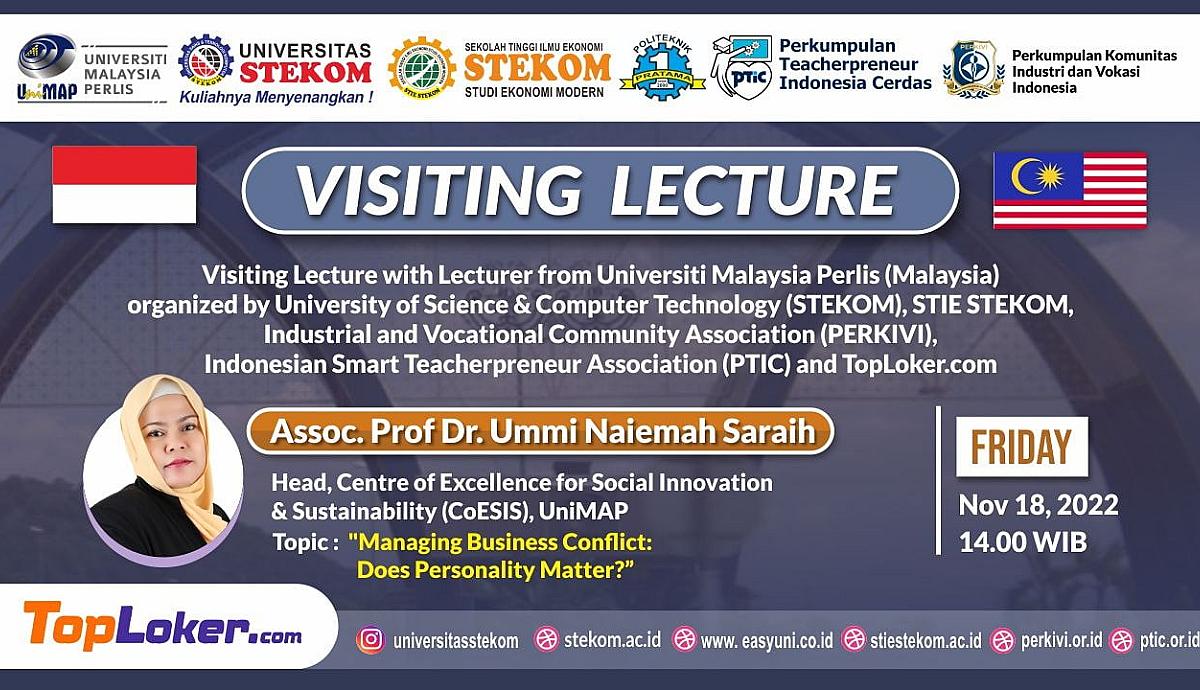 Visiting Lecture Day 5 Mananging Business Conflict: Does Personality Matter?