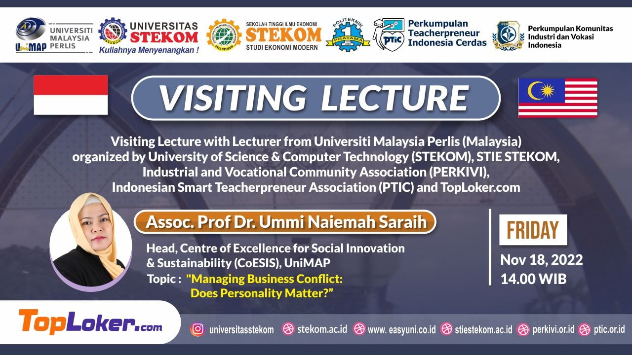Visiting Lecture Day 5 Mananging Business Conflict: Does Personality Matter?