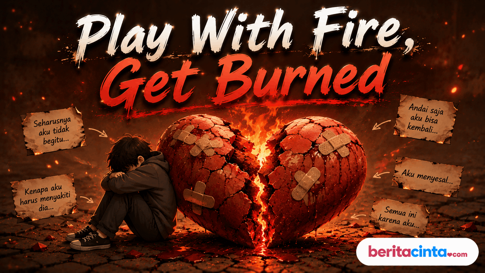 Play With Fire, Get Burned : Bual Aksi Penjahat Cinta yang Terbayar Tuntas Lewat Duka Batin