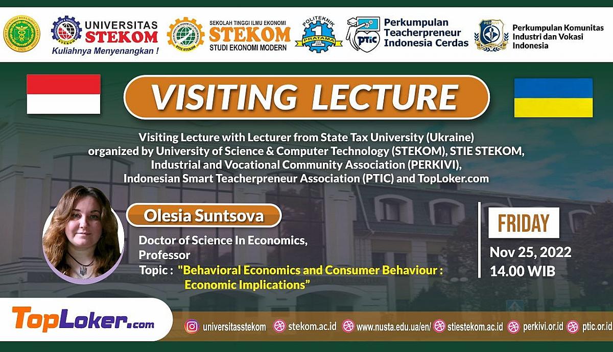 Visiting Lecture Behavioral Economics and Consumer Behaviour : Economic Implications