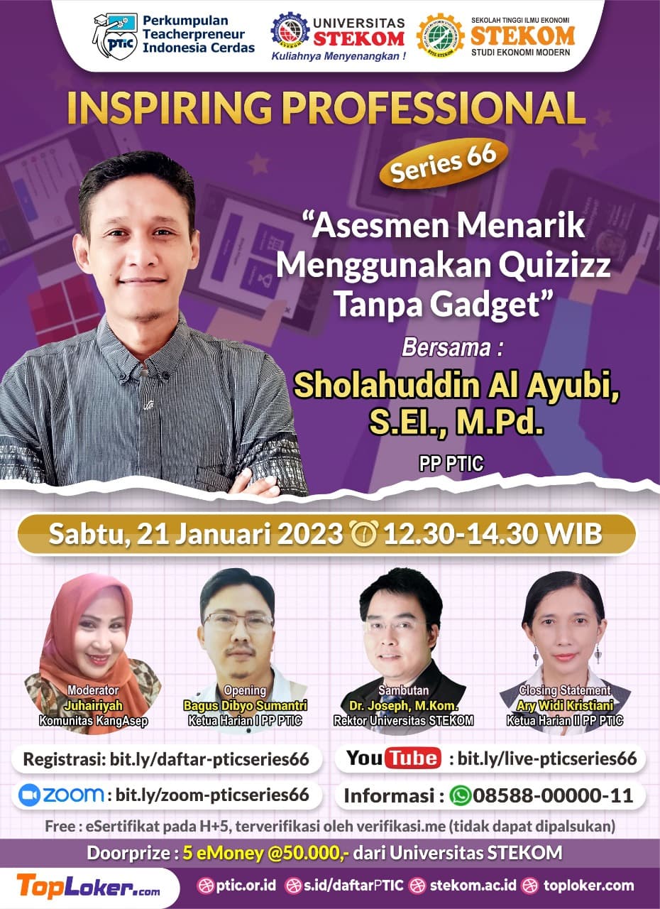 INSPIRING PROFESSIONAL Asesmen Menarik Menggunakan Quizizz Tanpa Gadget