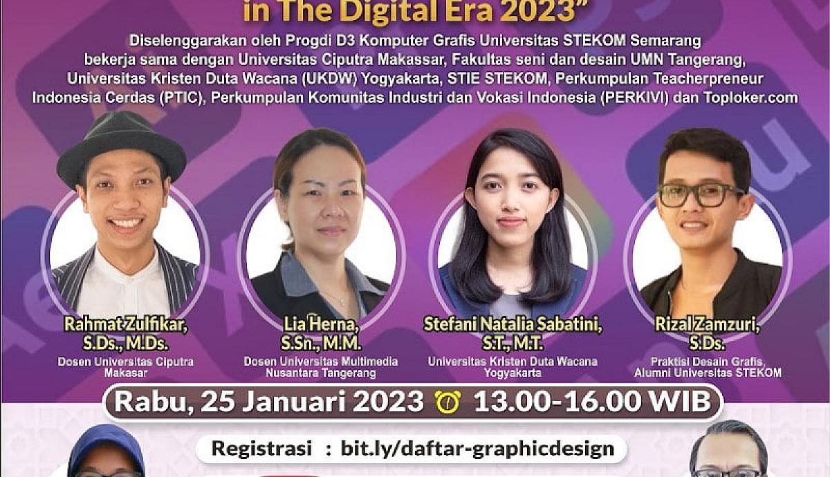 WEBINAR NASIONAL Graphic Design Job Opportunities in The Digital Era 2023