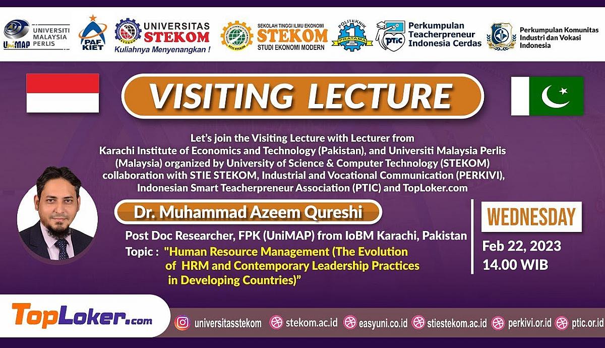 VISITING LECTURE DAY 4 Human Resouce Management (The Evolution of HRM and Contemporary Leadership Practices in Developing Countries)