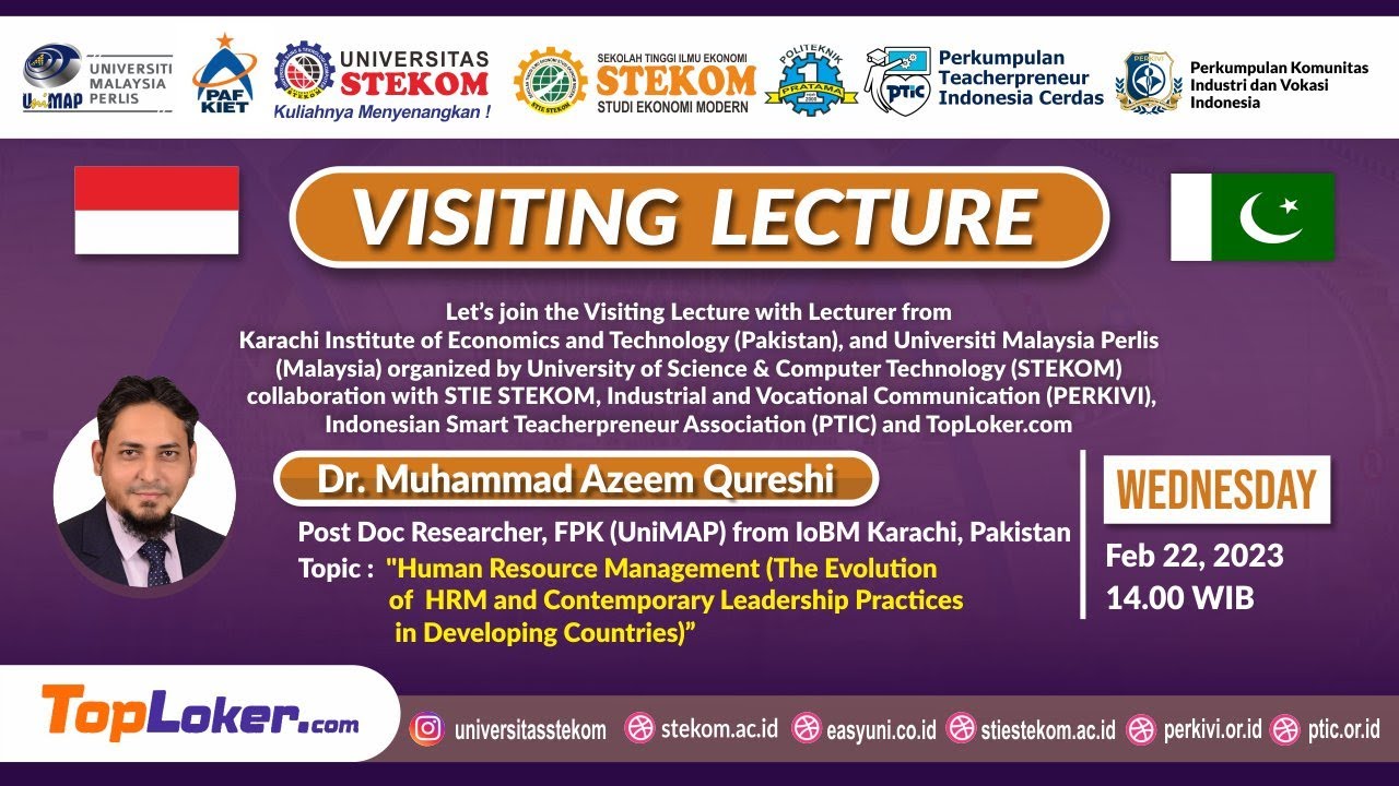 VISITING LECTURE DAY 4 Human Resouce Management (The Evolution of HRM and Contemporary Leadership Practices in Developing Countries)