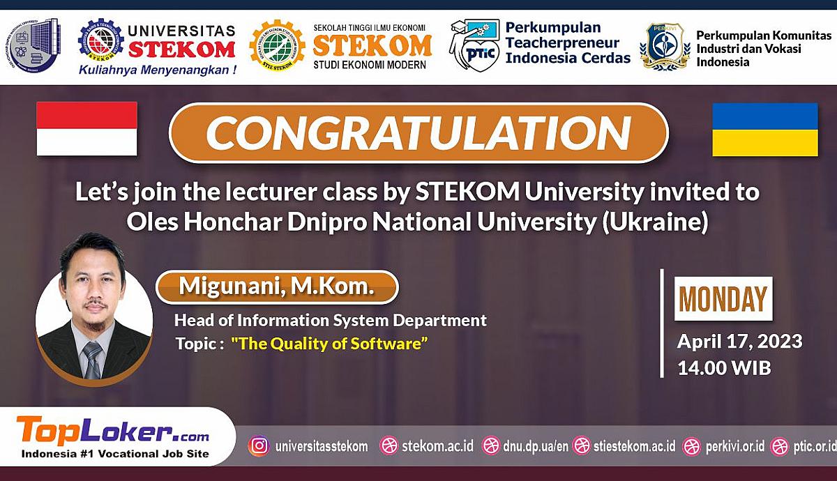 CONGRATULATION The Quality of Software