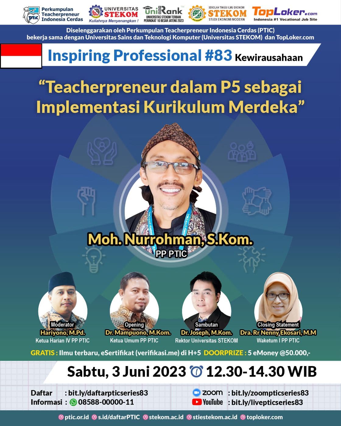 INSPIRING PROFESSIONAL Teacherpreneur dalam P5 sebagai Implementasi Kurikulum Merdeka.