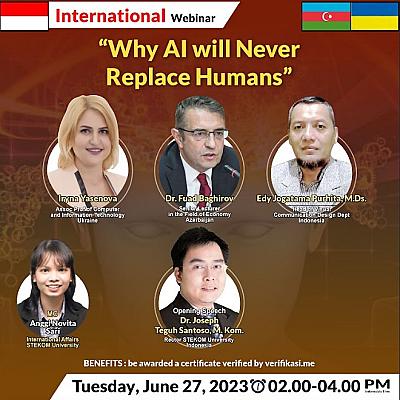 INTERNATIONAL WEBINAR Why AI will Never Replace Humans