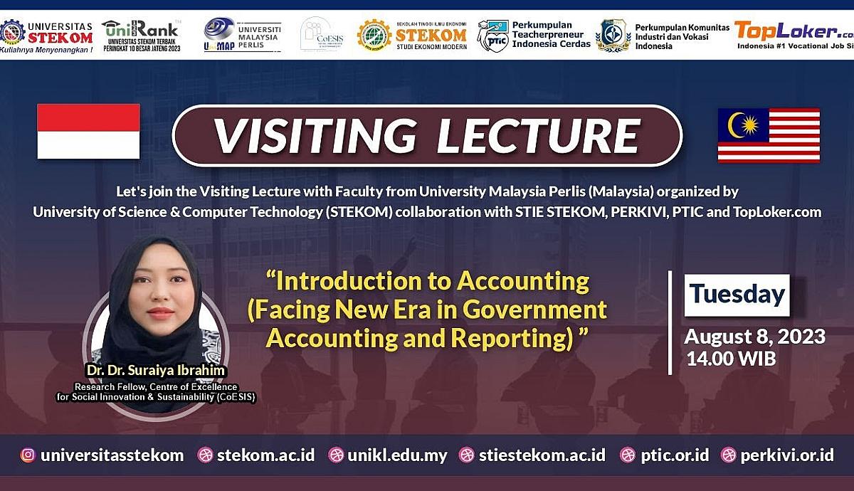 INTERNATIONAL VISITING LECTURE Introduction to Accounting (Facing New Era in Government Accounting and Reporting)