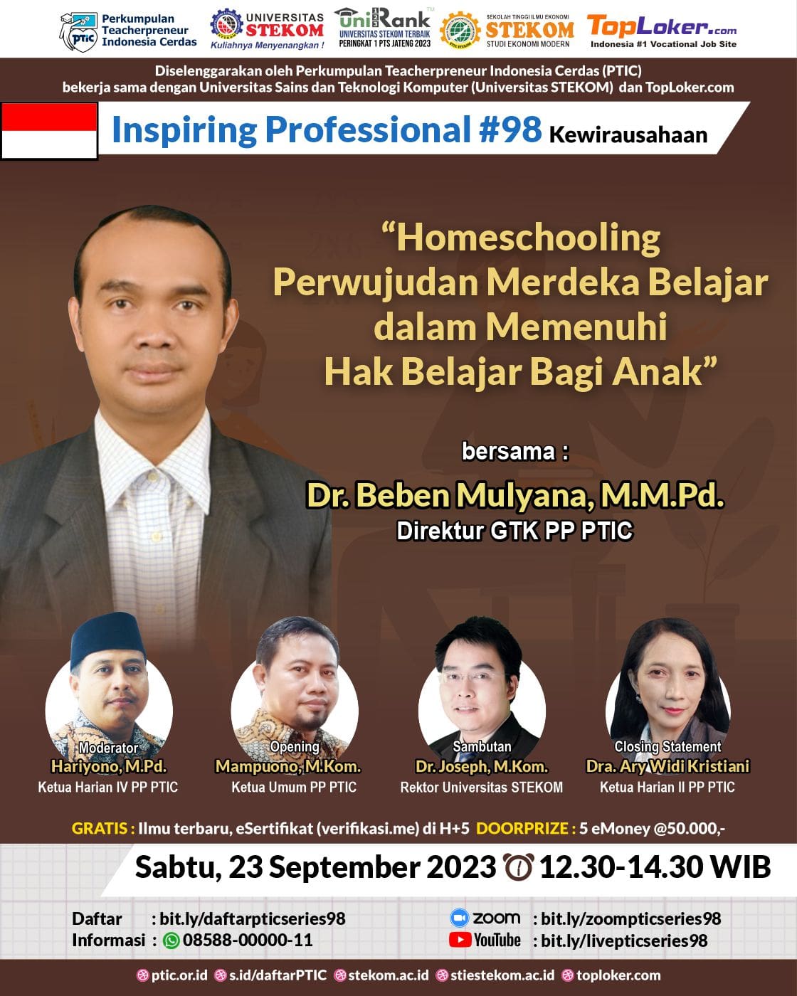 INSPIRING PROFESSIONAL Homeschooling Perwujudan Merdeka Belajar dalam Memenuhi Hak Belajar Bagi Anak