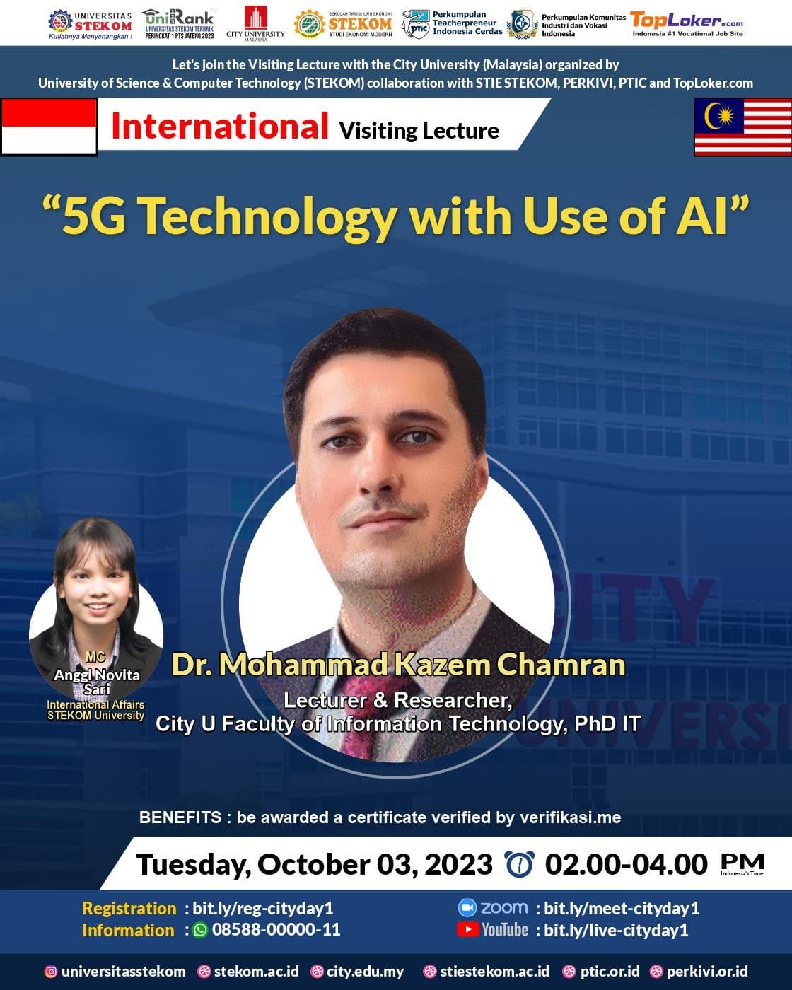 INTERNATIONAL VISITING LECTURE 5G Techbology with Use of AI