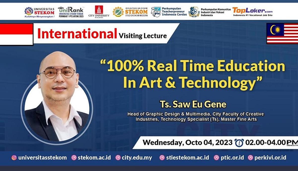 INTERNATIONAL Visiting Lecture 100% Real Time Education In Art &amp; Technology