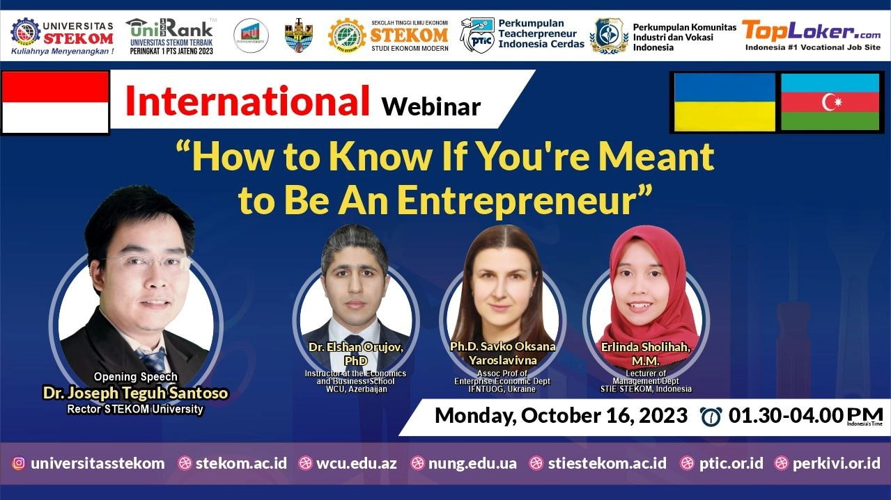 WEBINAR INTERNASIONAL How to Know If You’re Meant to Be An Entrepreneur