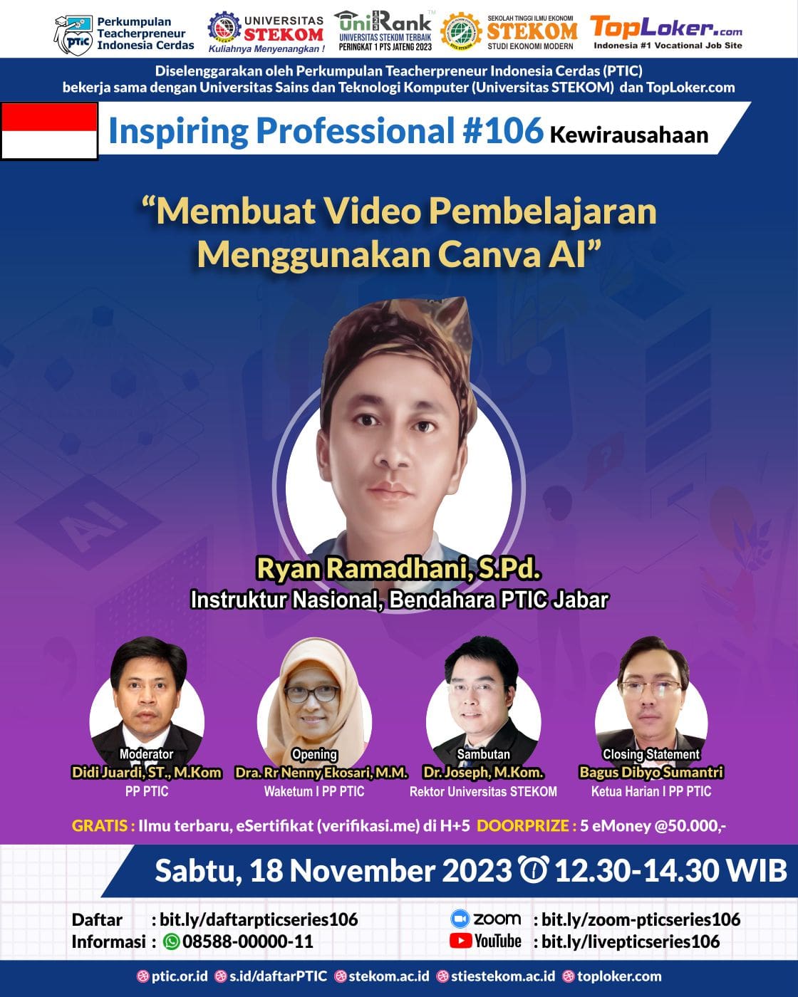 INSPIRING PROFESSIONAL Membuat Video Pembelajaran Menggunakan Canva AI