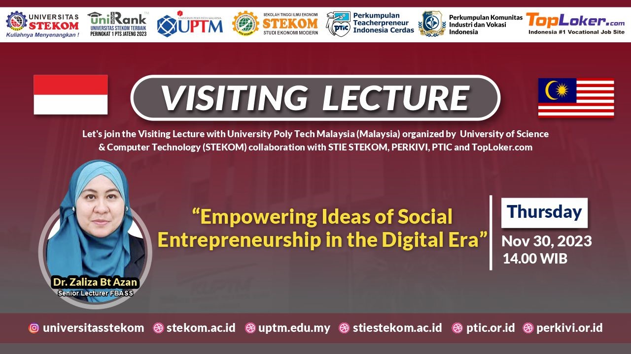 VISITING LECTURE  Empowering Ideas of Social Entrepreneurhip in the Digital Era