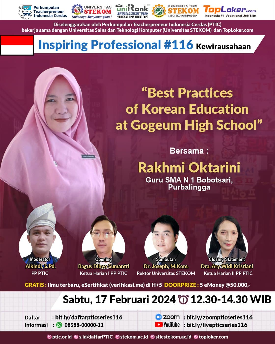 INSPIRING PROFESSIONAL #116 "Best Practices of Korean Education at Gogeum High School"