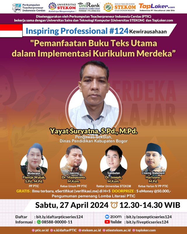 INSPIRING PROFESSIONAL #124 Pemanfaatan Buku Teks Utama dalam Implementasi Kurikulum Merdeka