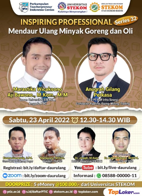 Mendaur Ulang Minyak Goreng dan Oli