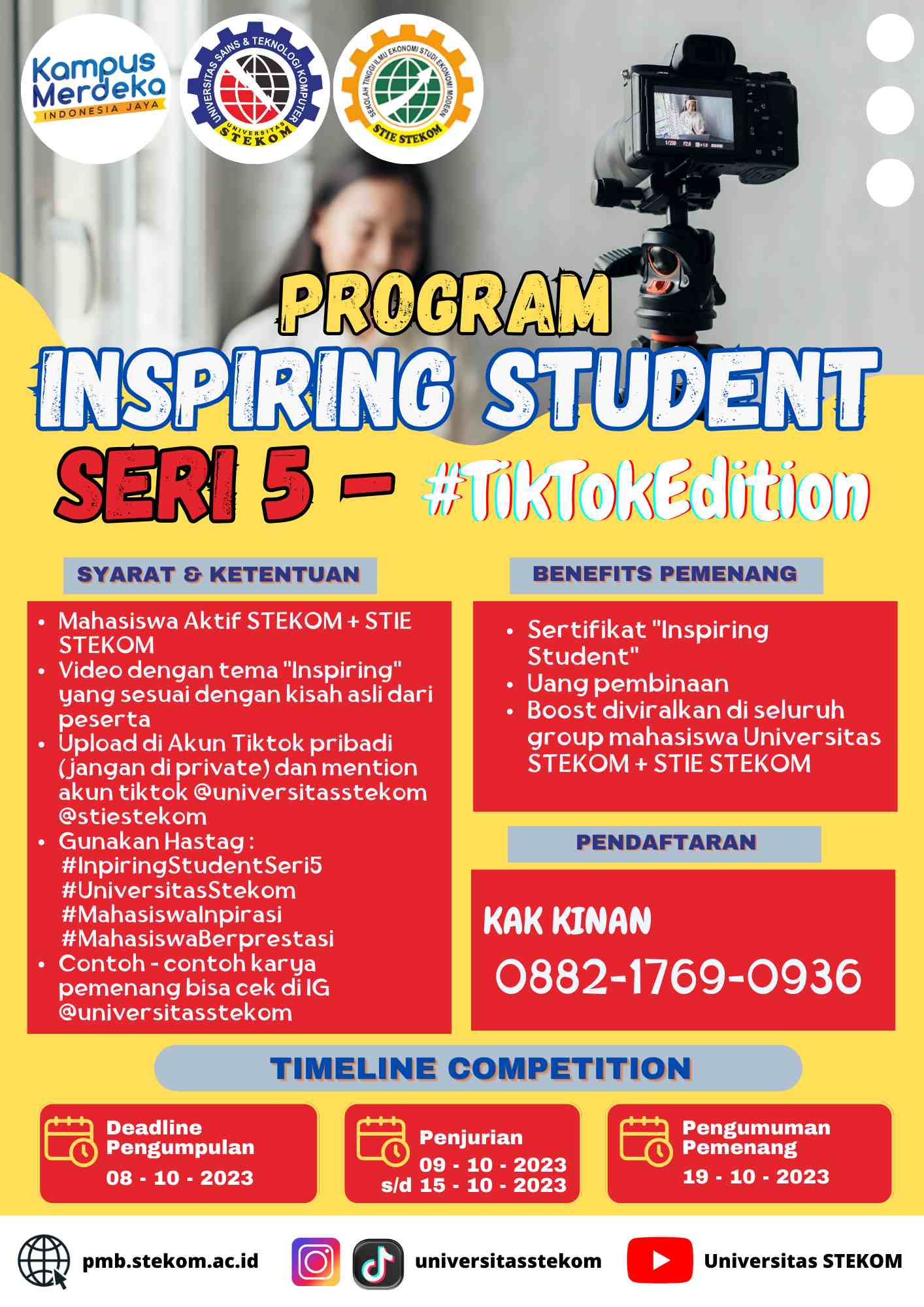 INSPIRING STUDENT - 5 ARE BACK!!