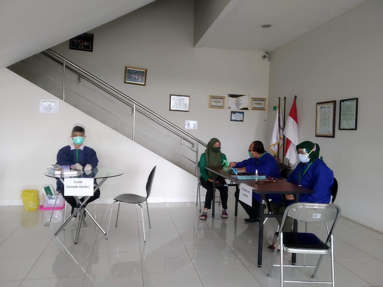 Ikut Terlibat Dalam Pelaksanaan Rapid Test Dan Medical Check Up Di Kantor Kecamatan Cicurug