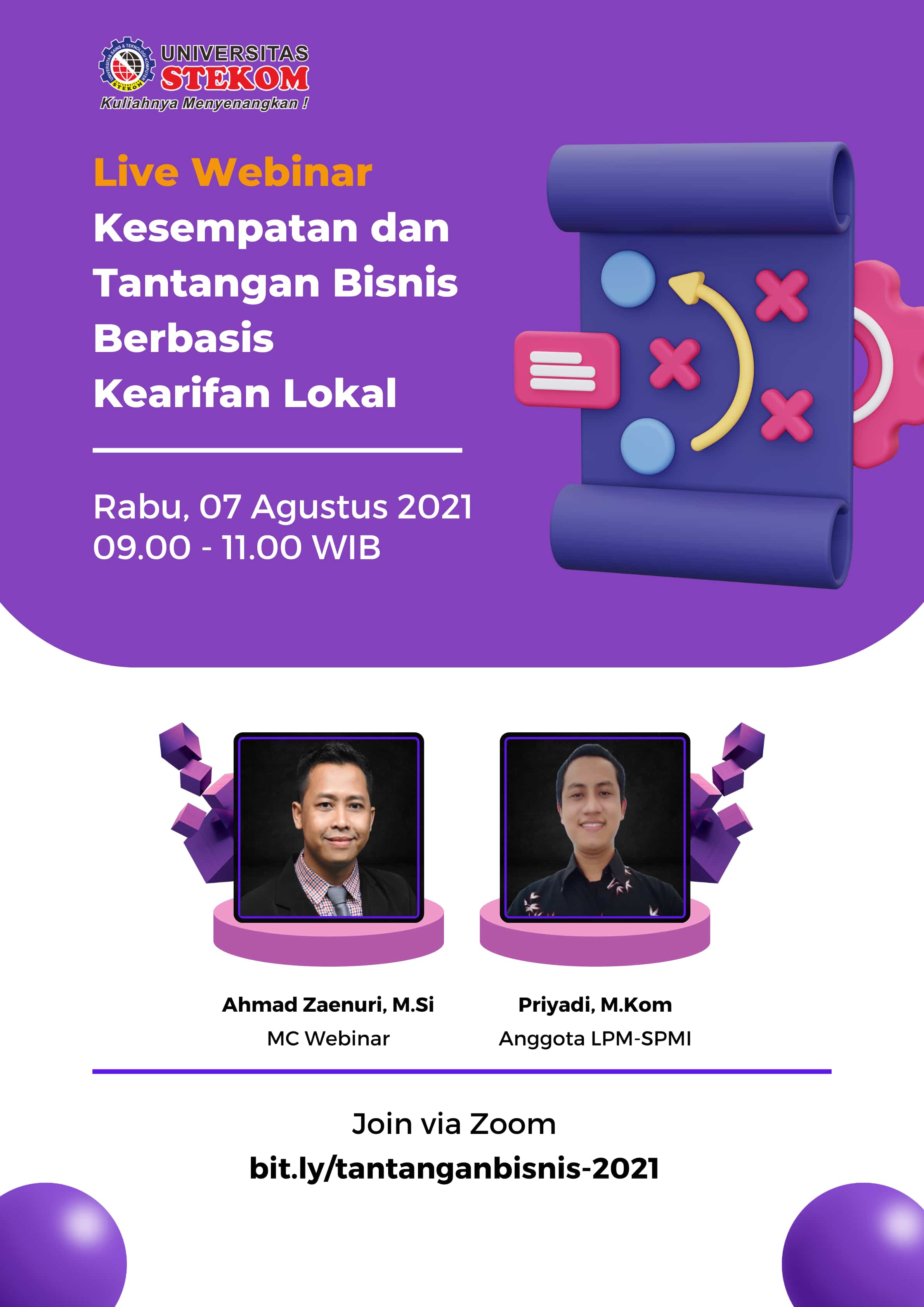 Universitas STEKOM mengadakan Kuliah Tamu Bidang Kewirausahaan 