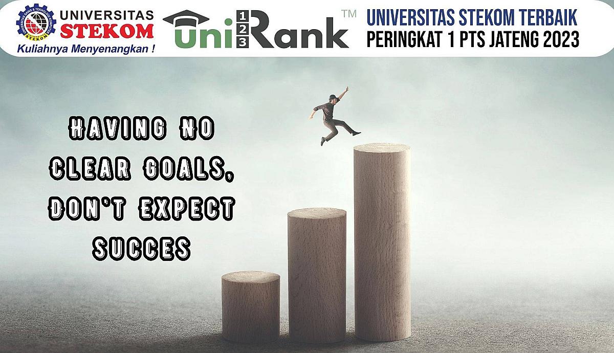 Having No Clear Goals, Don't Expect Succes