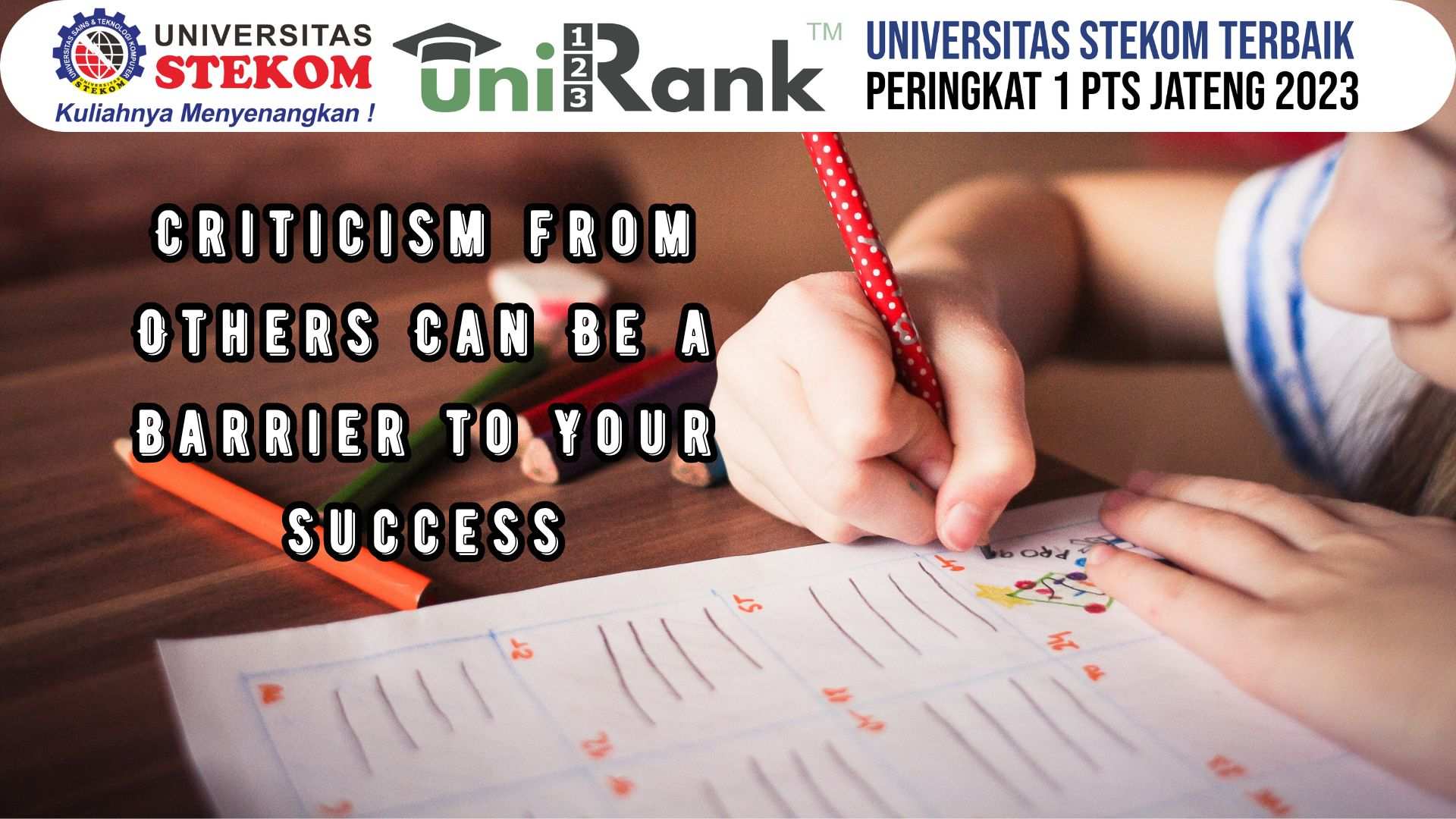 Criticism from Others Can Be a Barrier to Your Success