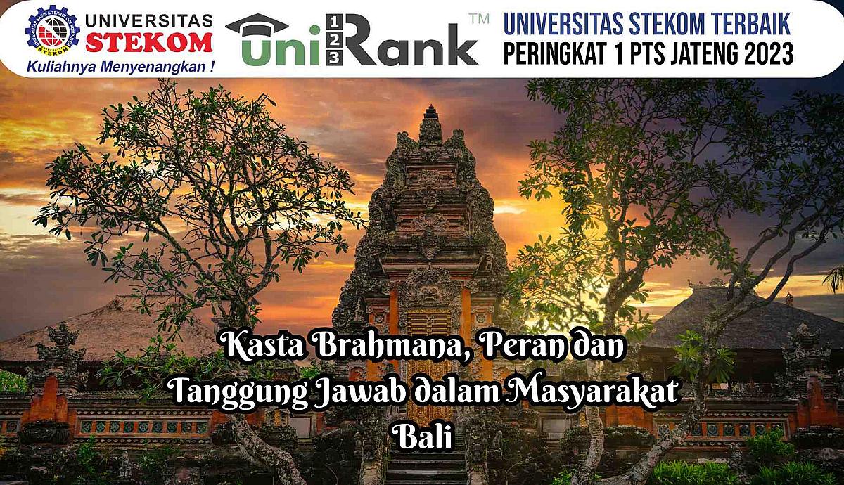 Kasta Brahmana, Peran dan Tanggung Jawab dalam Masyarakat Bali