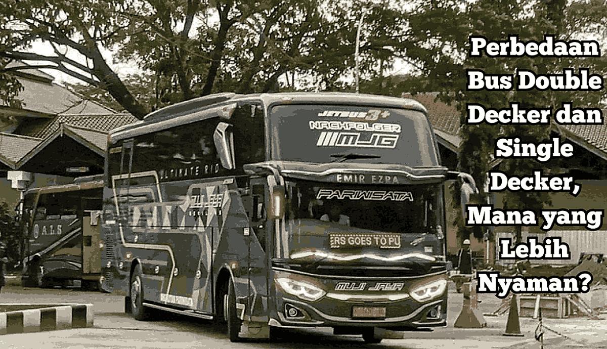 Perbedaan Bus Double Decker dan Single Decker, Mana yang Lebih Nyaman?