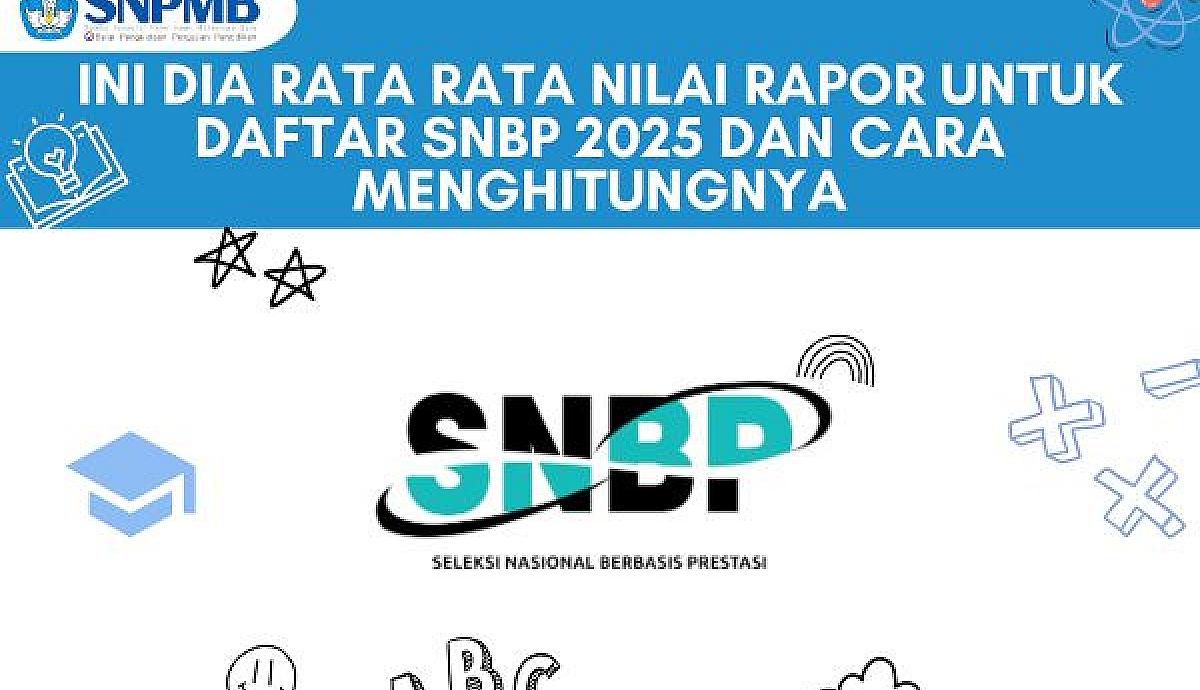 Ini Dia Rata Rata Nilai Rapor Untuk Daftar SNBP 2025 dan Cara Menghitungnya