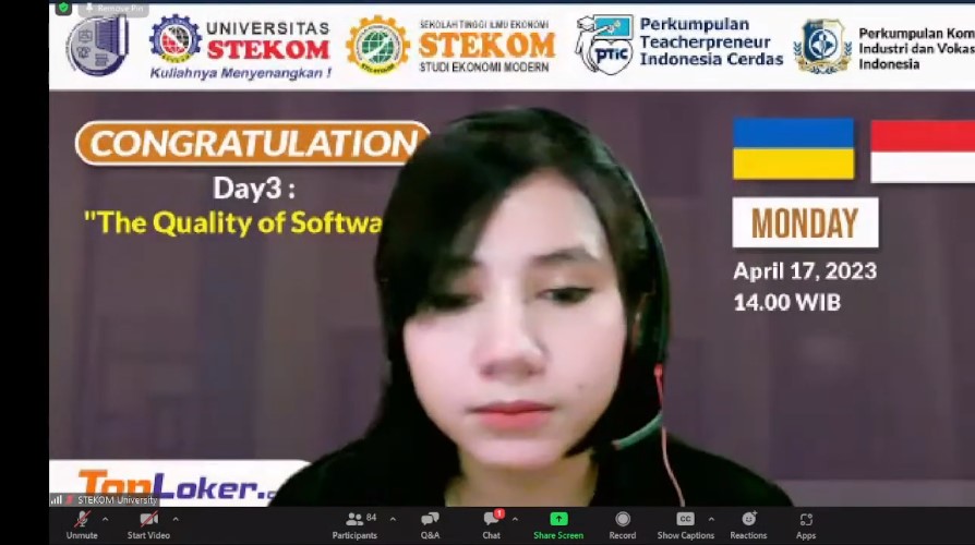 CONGRATULATION The Quality of Software