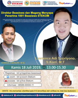 Direktur Beasiswa dan Magang Menyapa Penerima 1001 Beasiswa STEKOM