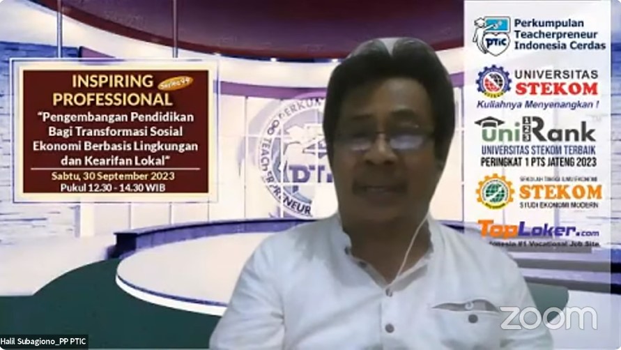 INSPIRING PROFESSIONAL Pengembangan Pendidikan Bagi Transformasi Sosial Ekonomi Berbasis Lingkungan dan Kearifan Lokal
