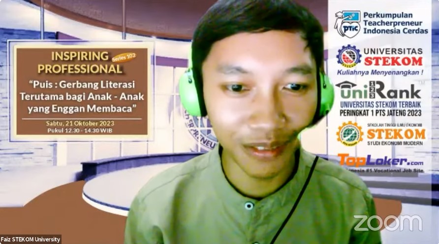 INSPIRING PROFESSIONAL  Puisi : Gerbang Literasi Terutama bagi Anak-anak yang Enggan Membaca. 